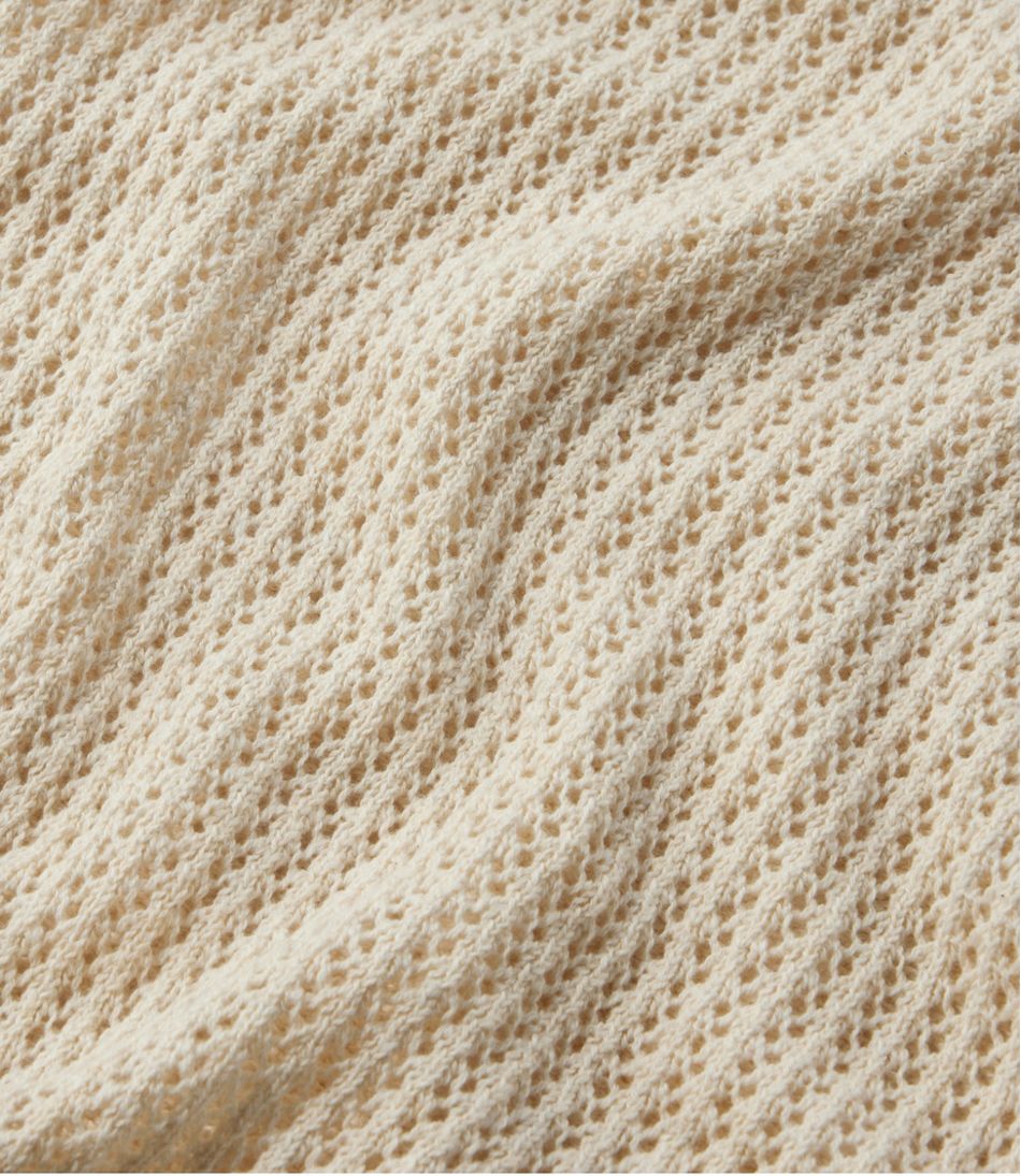 Polo Women's Organic Cotton Slub Pointelle Sweater