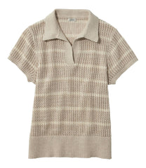 Polo Women's Organic Cotton Slub Pointelle Sweater