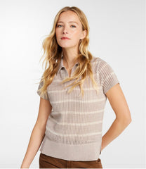 Polo Women's Organic Cotton Slub Pointelle Sweater