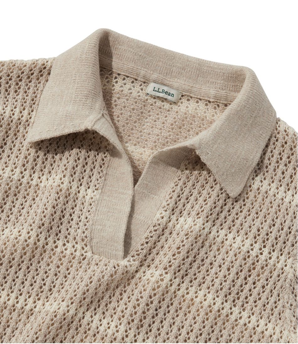 Polo Women's Organic Cotton Slub Pointelle Sweater