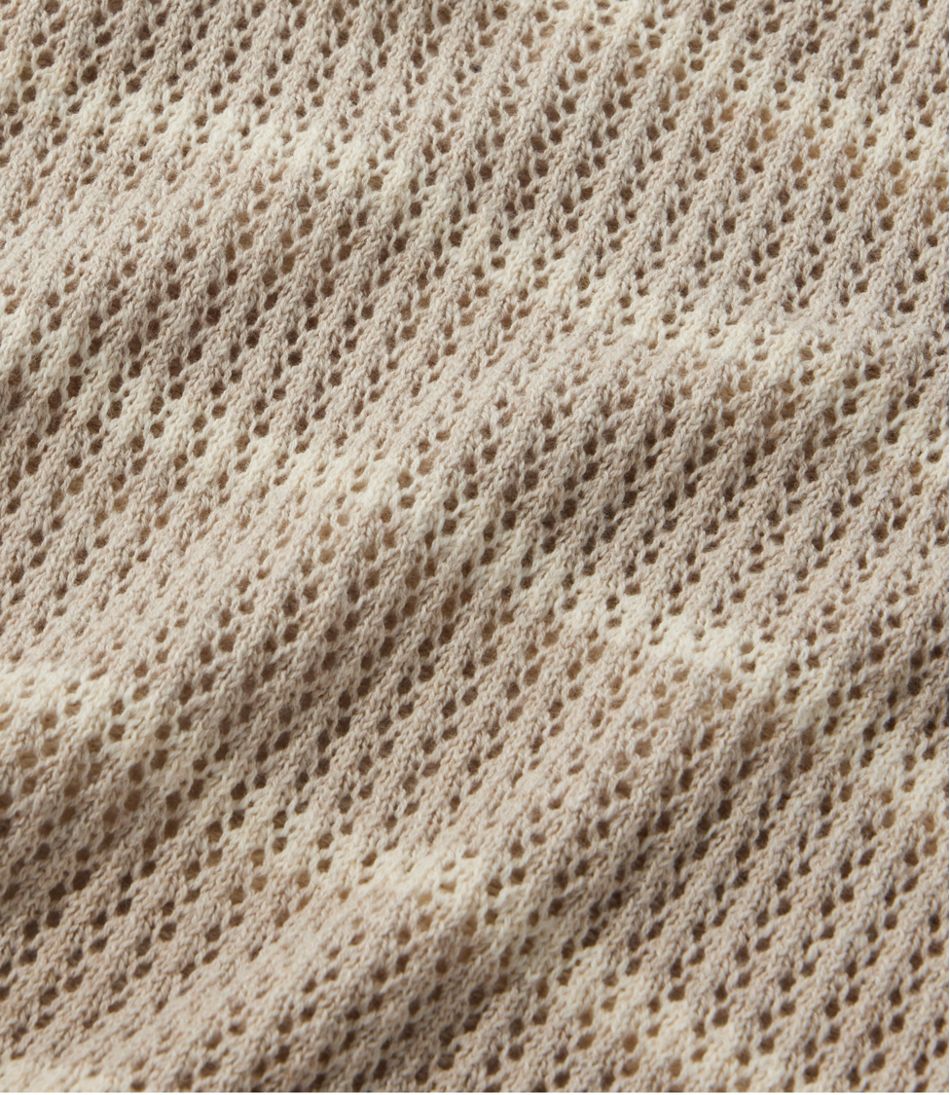 Polo Women's Organic Cotton Slub Pointelle Sweater