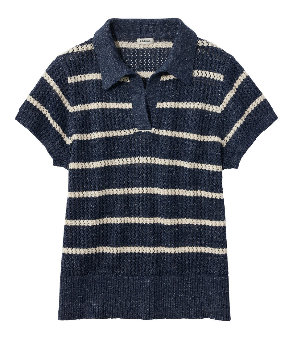 Polo Women's Organic Cotton Slub Pointelle Sweater