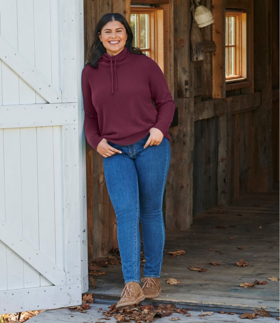 Funnelneck Women's Classic Cashmere Sweater