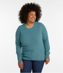 Women's Classic Cashmere Textured Sweater Crewneck