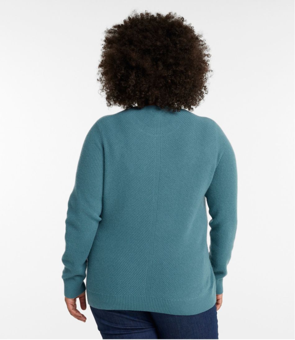 Women's Classic Cashmere Textured Sweater Crewneck