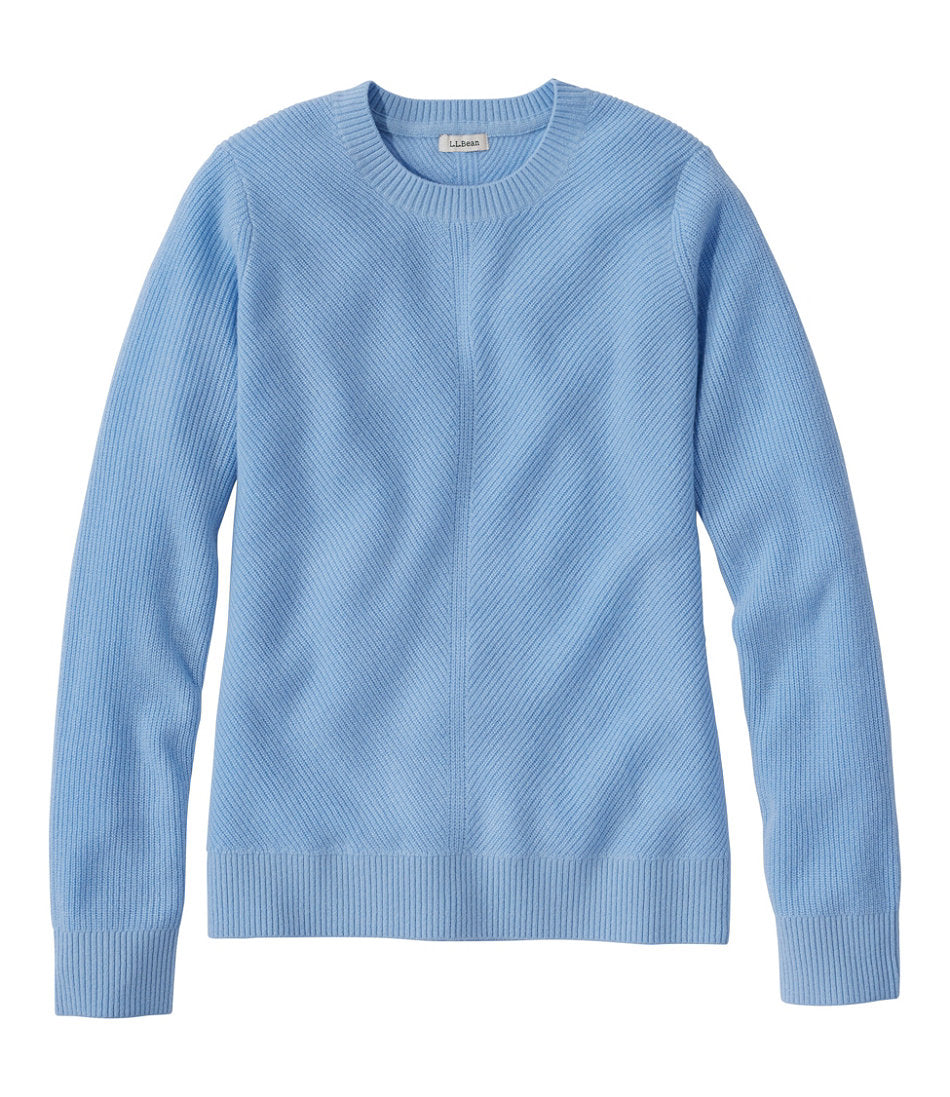 Women's Classic Cashmere Textured Sweater Crewneck