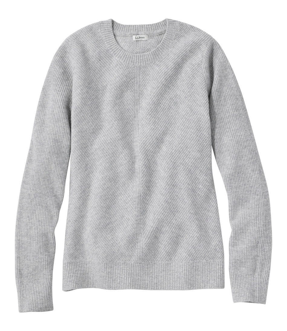 Women's Classic Cashmere Textured Sweater Crewneck