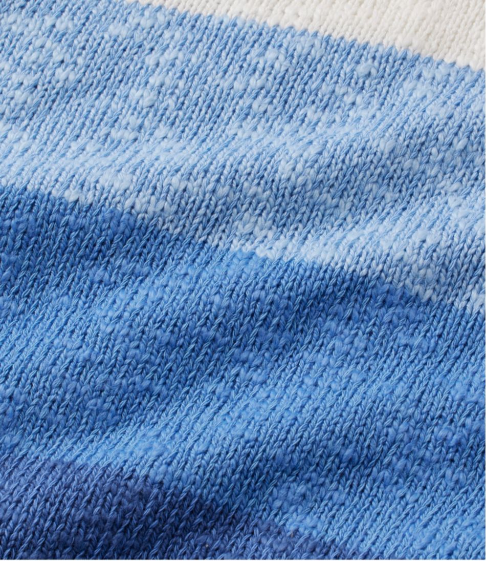 Crewneck Stripe Women's Cotton Ragg Sweater