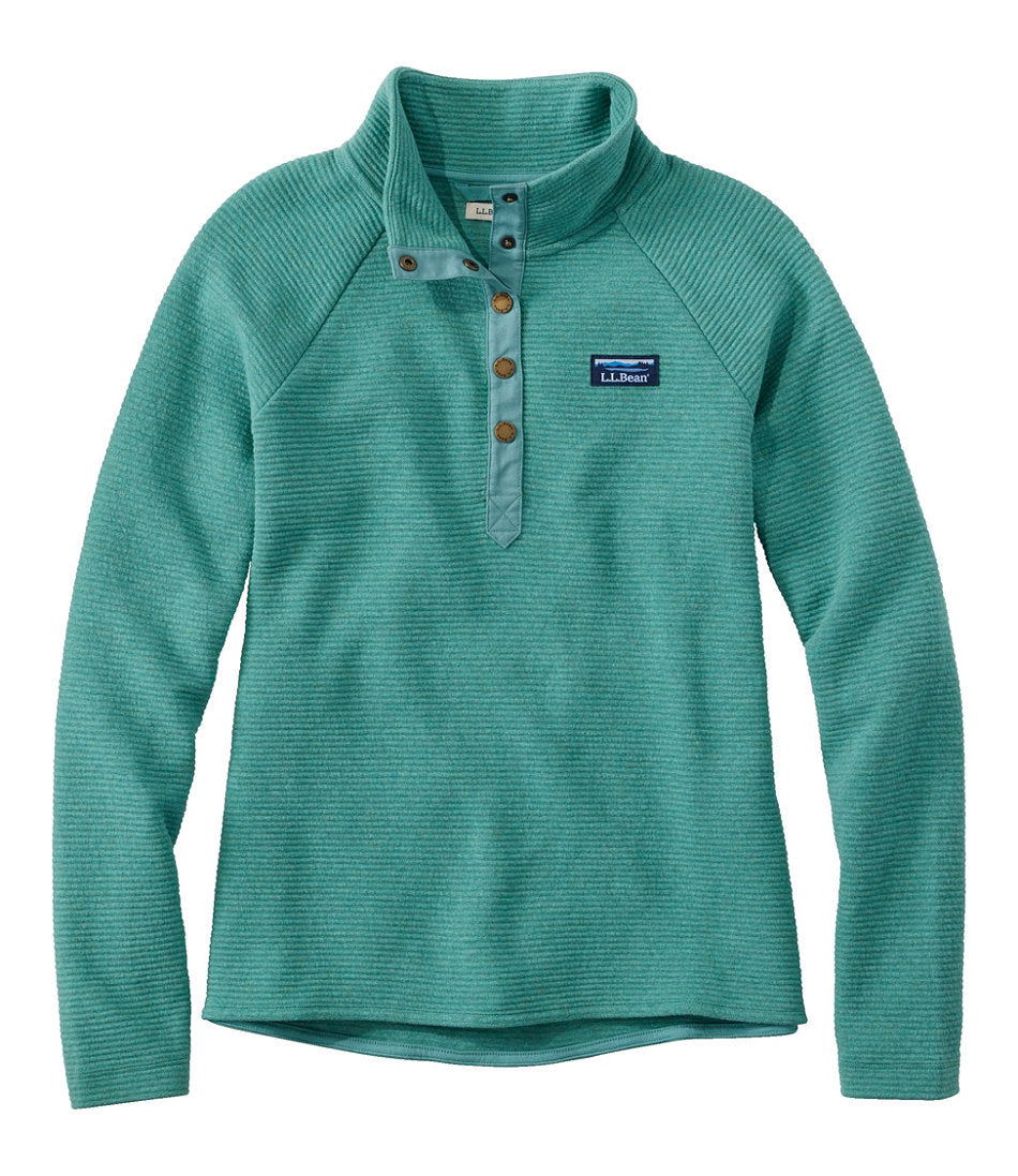 Women's Lakewashed Double-Knit Quarter-Snap