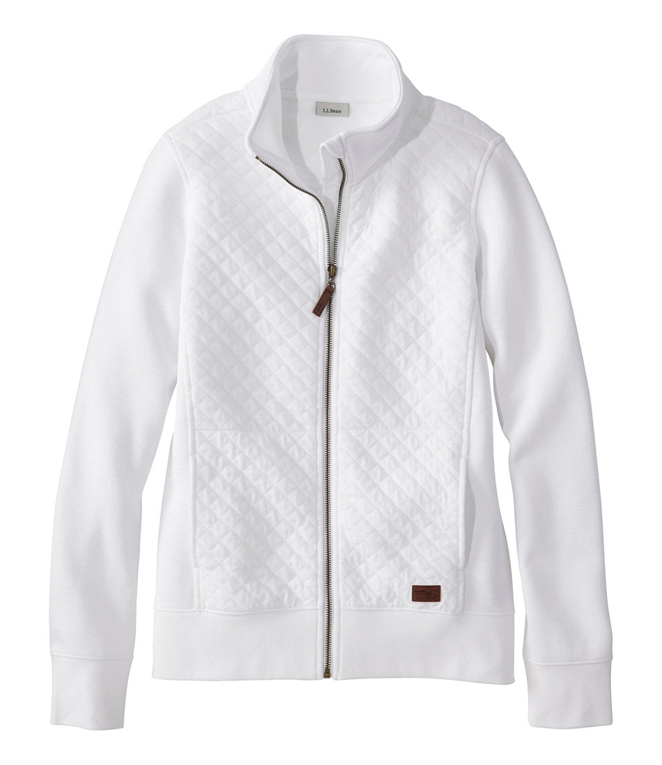 Women's Quilted Full-Zip Sweatshirt