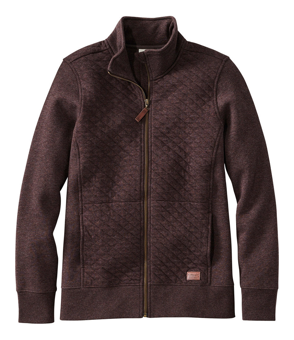 Women's Quilted Full-Zip Sweatshirt