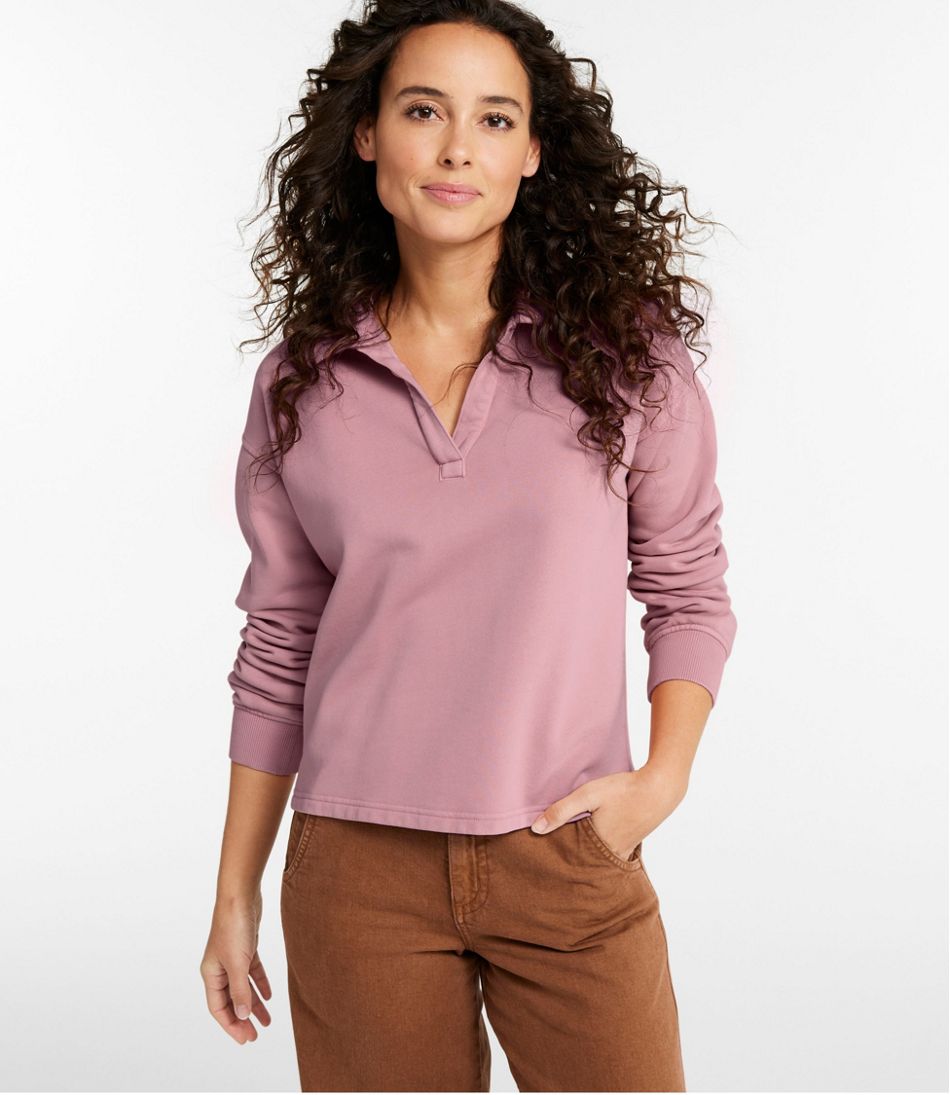 Women's Sunwashed Sweats Splitneck Polo