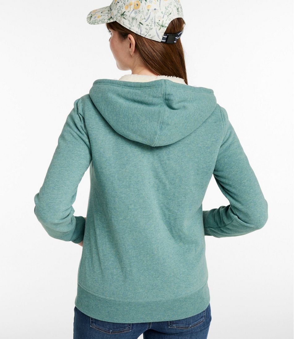 Women's L.L.Bean 1912 Sweatshirt Sherpa-Lined Hoodie