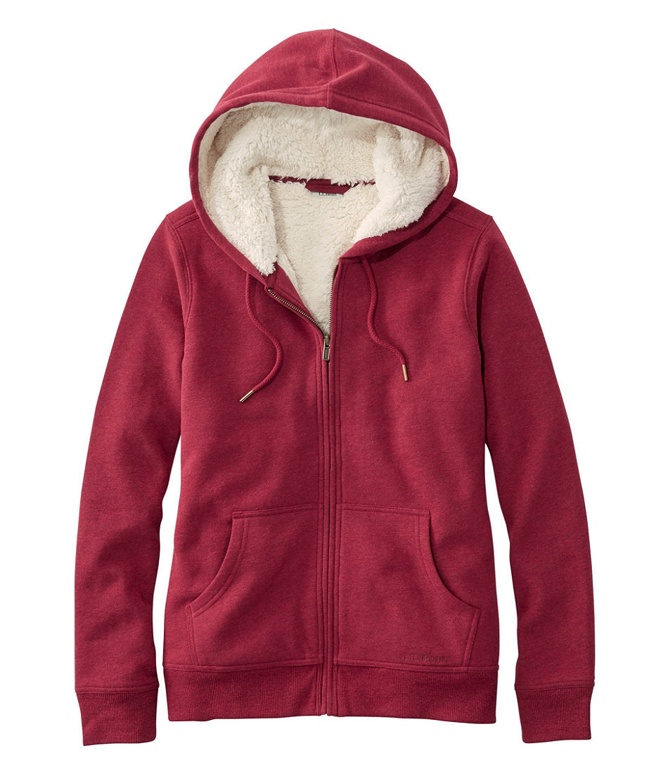 Women's L.L.Bean 1912 Sweatshirt Sherpa-Lined Hoodie