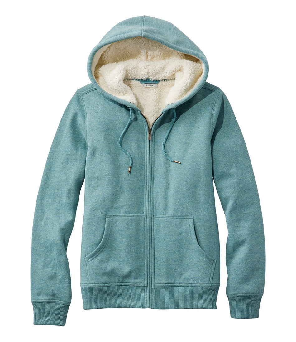 Women's L.L.Bean 1912 Sweatshirt Sherpa-Lined Hoodie