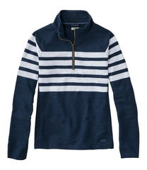 Women's Peaks Island Quarter-Zip Pullover Stripe
