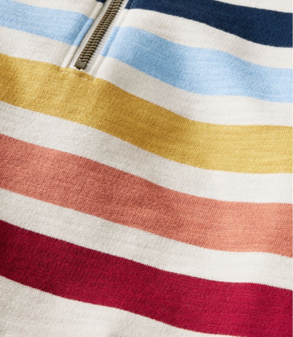 Women's Peaks Island Quarter-Zip Pullover Stripe