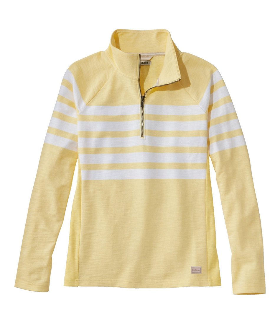 Women's Peaks Island Quarter-Zip Pullover Stripe
