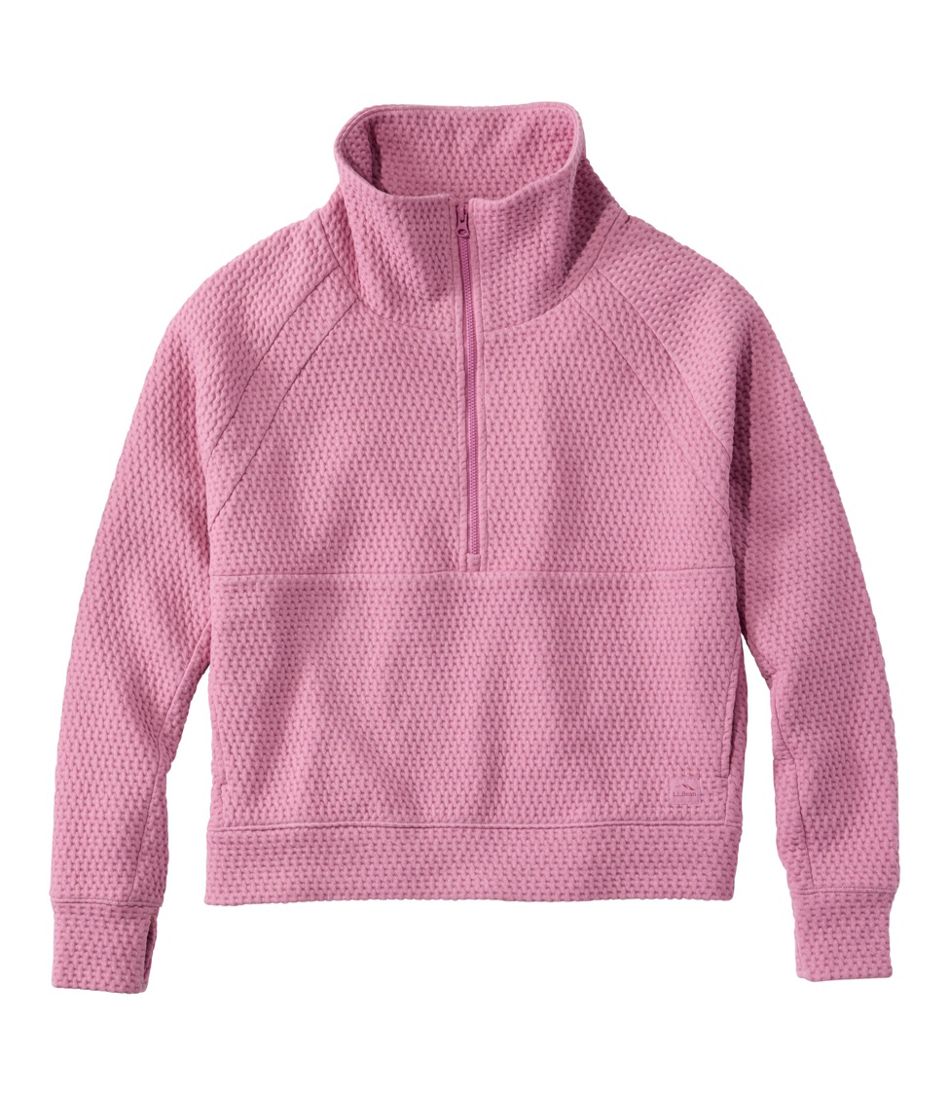 Women's Ridgeknit Half-Zip Pullover Oversized