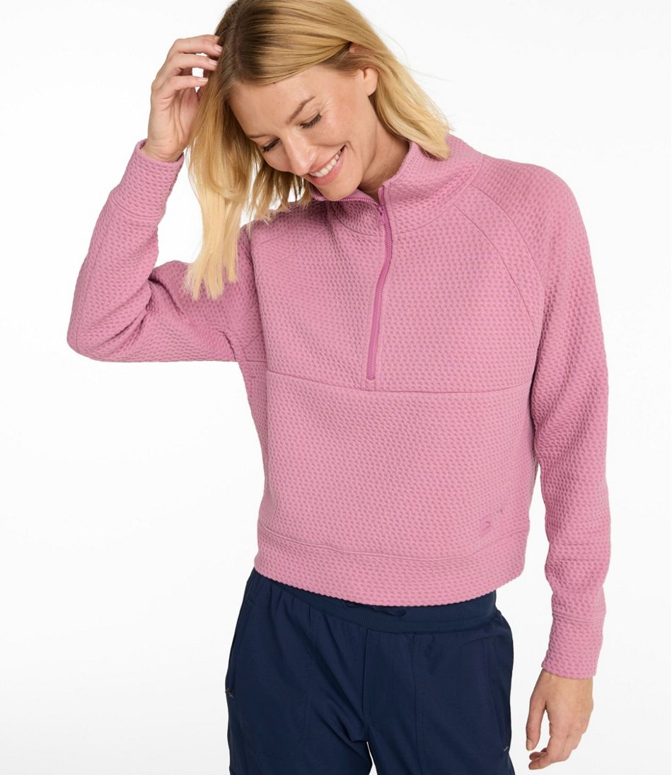Women's Ridgeknit Half-Zip Pullover Oversized