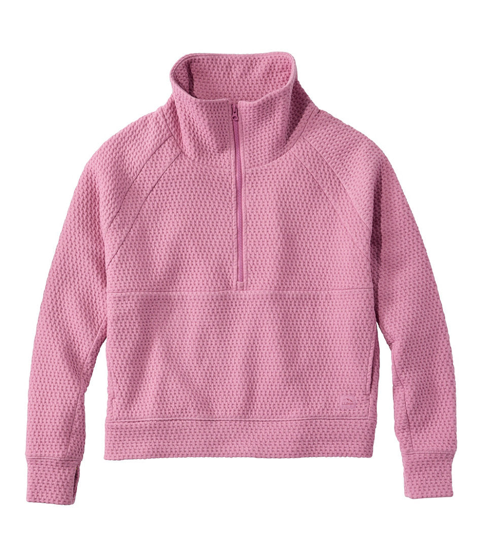 Women's Ridgeknit Half-Zip Pullover Oversized
