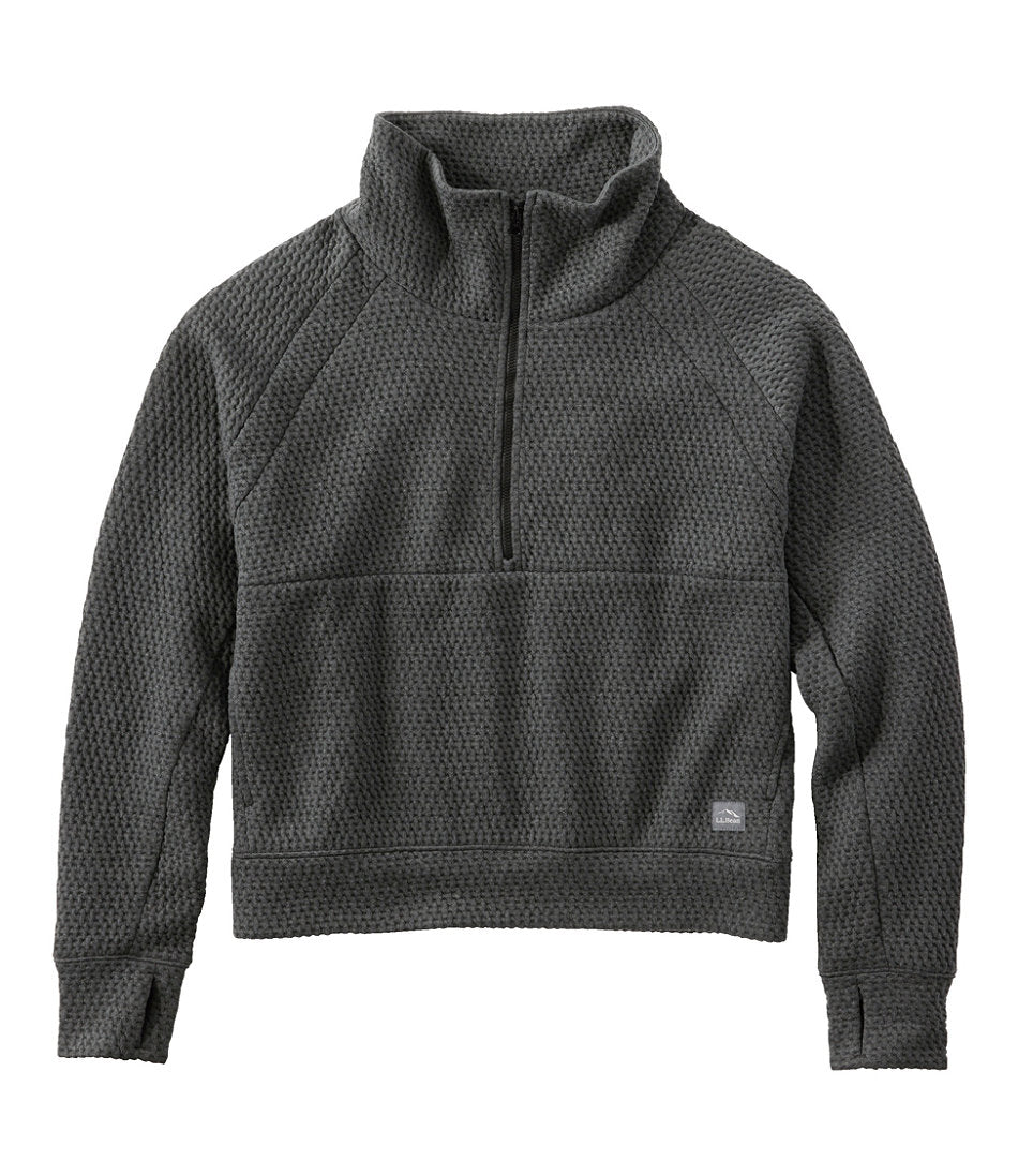 Women's Ridgeknit Half-Zip Pullover Oversized