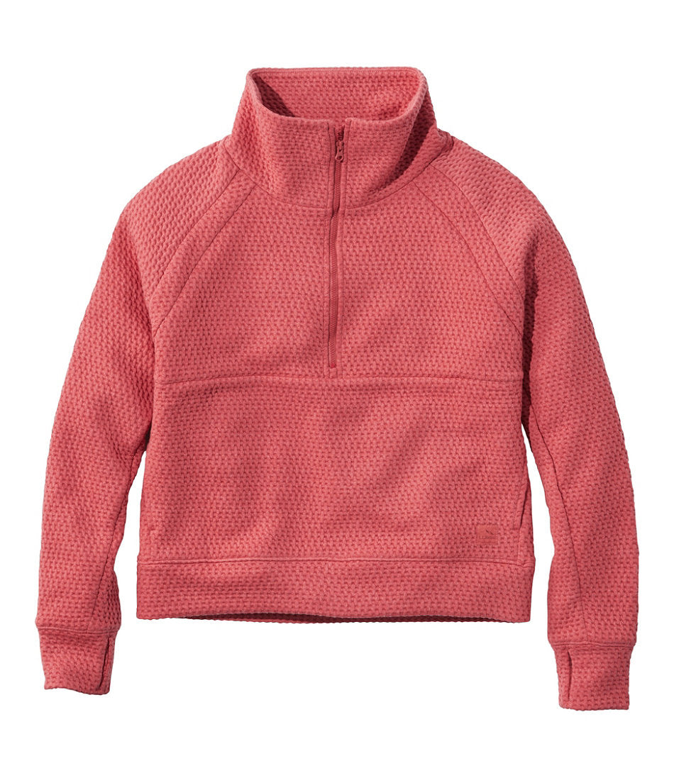 Women's Ridgeknit Half-Zip Pullover Oversized