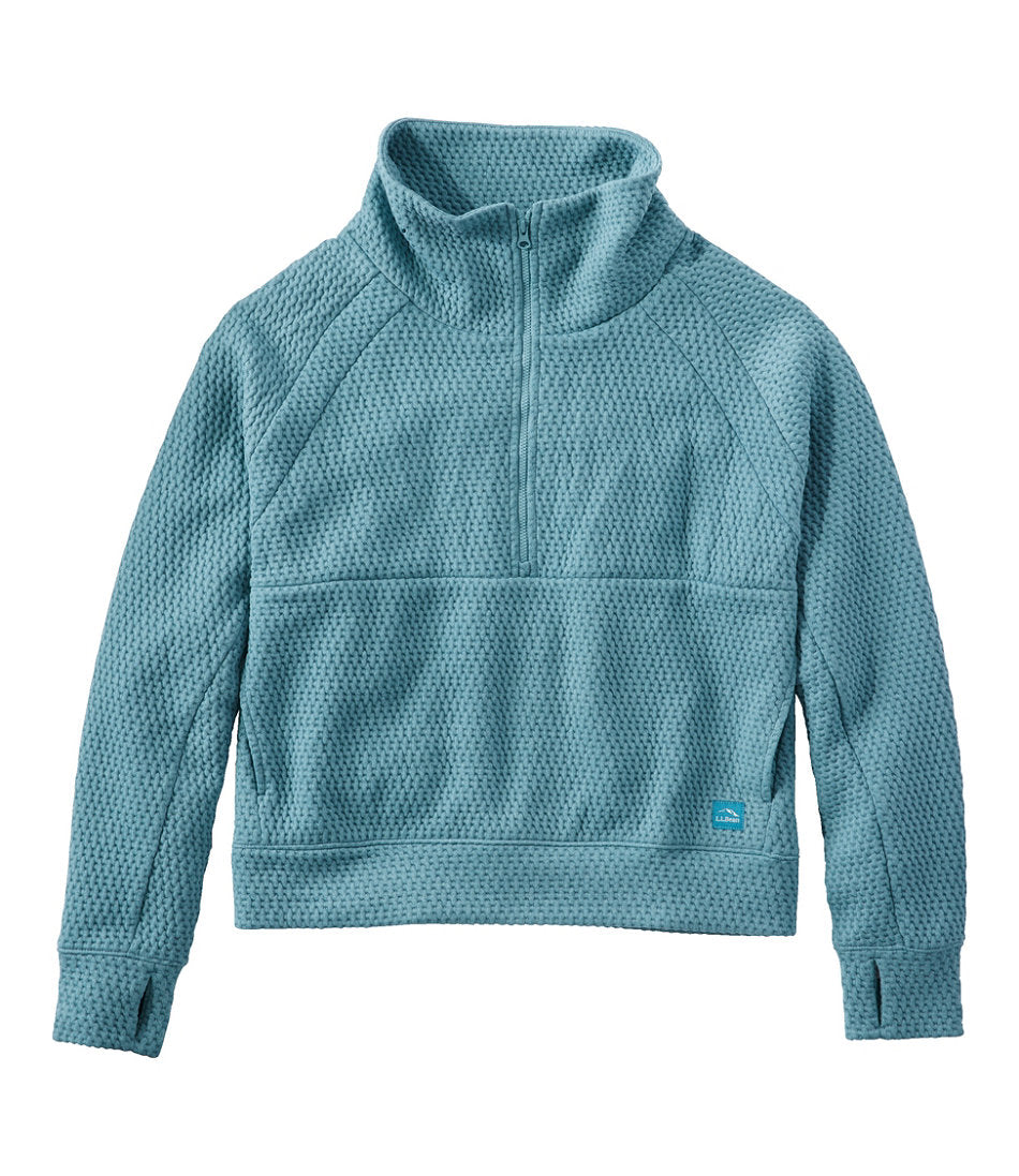 Women's Ridgeknit Half-Zip Pullover Oversized