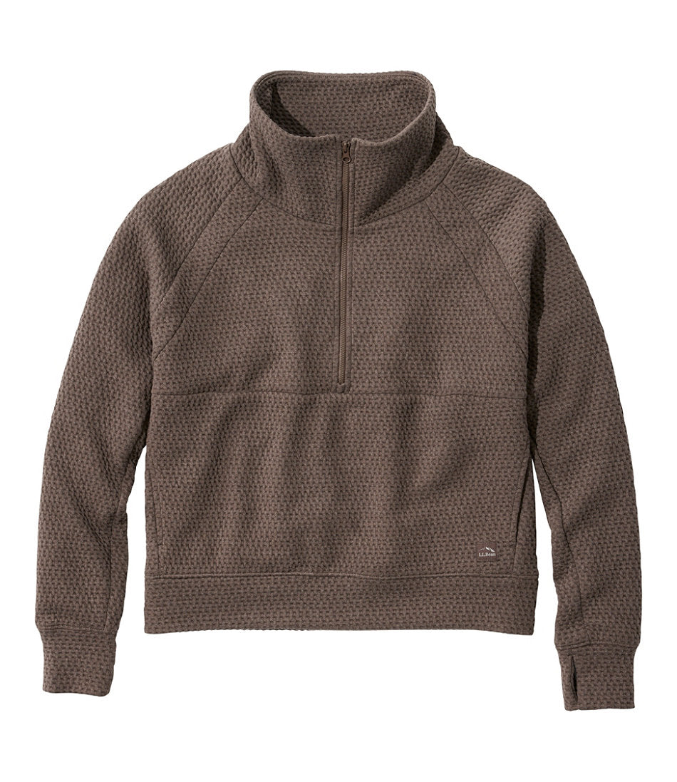 Women's Ridgeknit Half-Zip Pullover Oversized