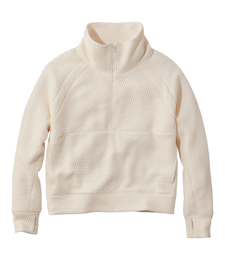 Women's Ridgeknit Half-Zip Pullover Oversized