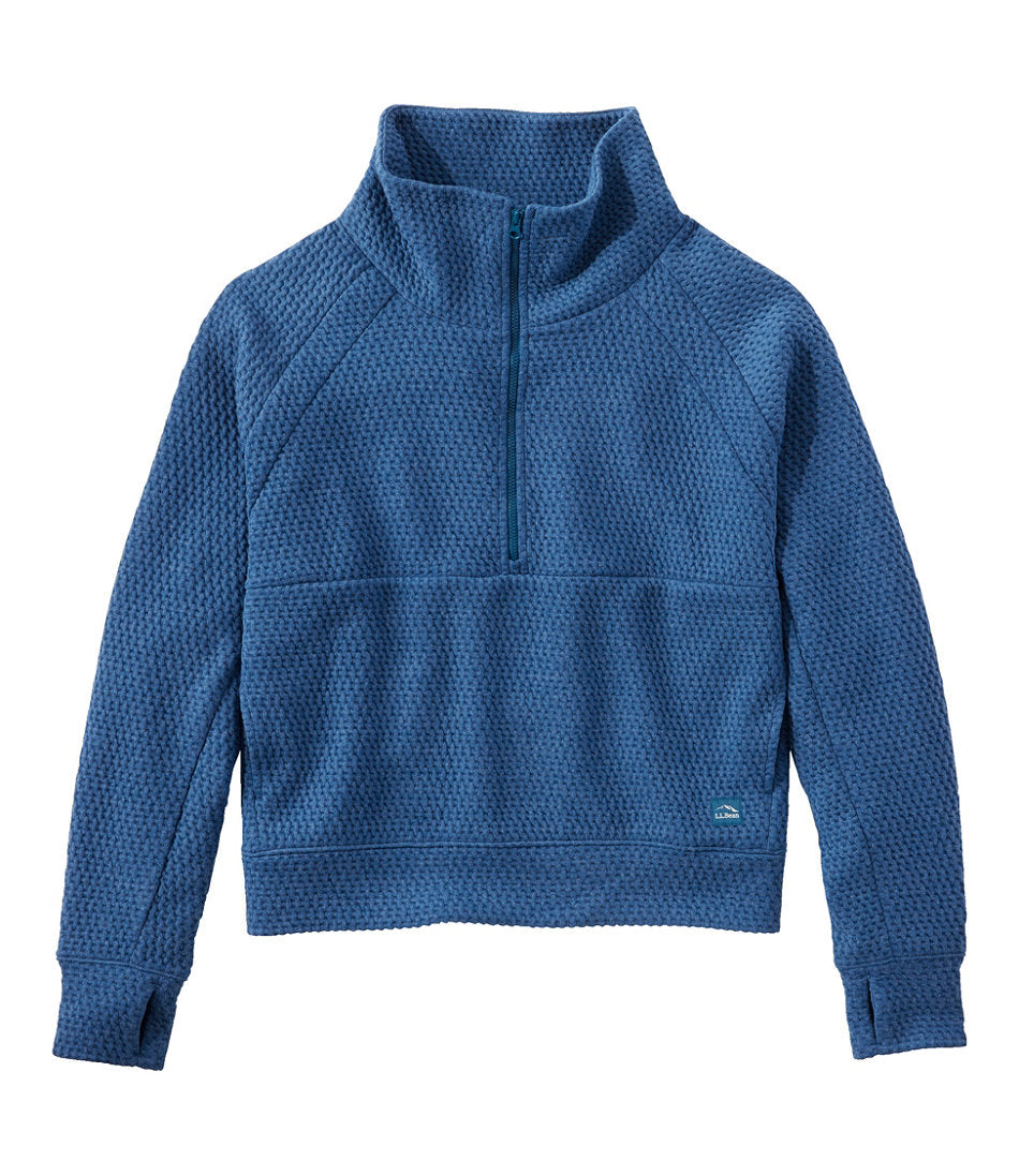 Women's Ridgeknit Half-Zip Pullover Oversized
