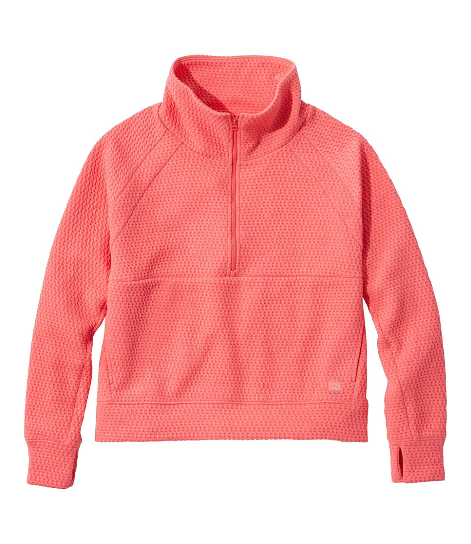 Women's Ridgeknit Half-Zip Pullover Oversized