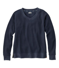 Women's Birchwood Brushed Waffle Top V-Neck