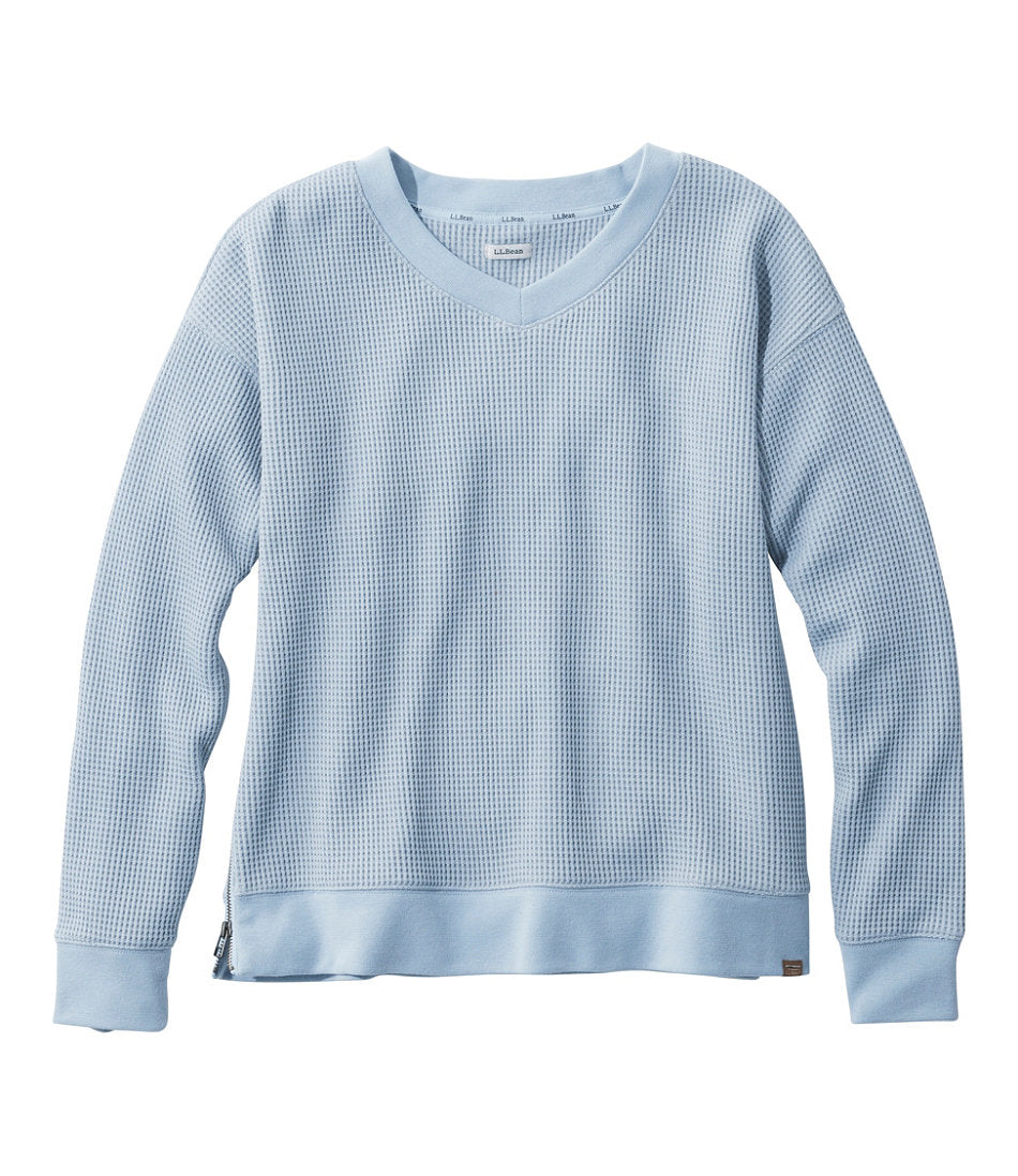 Women's Birchwood Brushed Waffle Top V-Neck