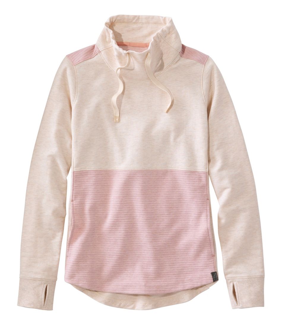 Colorblock Women's Bean's Cozy Mixed Knits Pullover