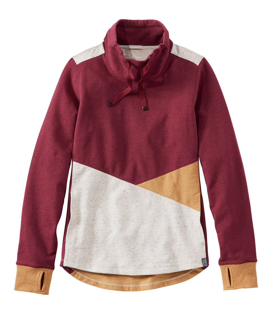Colorblock Women's L.L.Bean Cozy Mixed-Knit Pullover