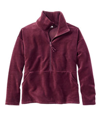Women's Soft Stretch Corduroy Pullover Half-Zip