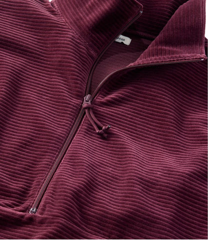 Women's Soft Stretch Corduroy Pullover, Half-Zip