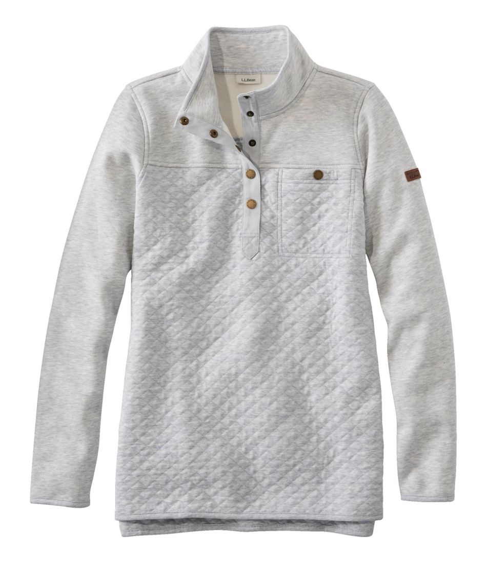 Mockneck Tunic Women's Quilted Sweatshirt