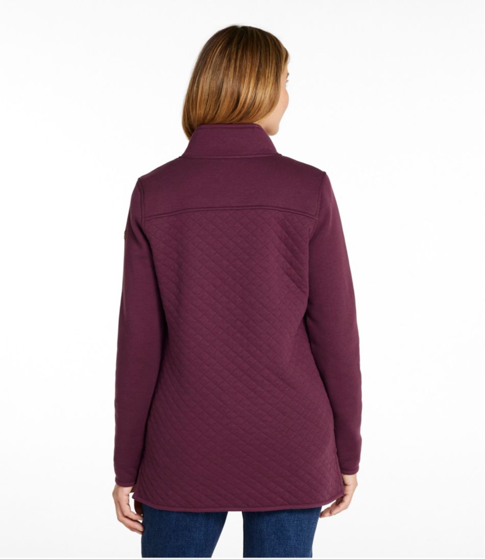 Mockneck Tunic Women's Quilted Sweatshirt