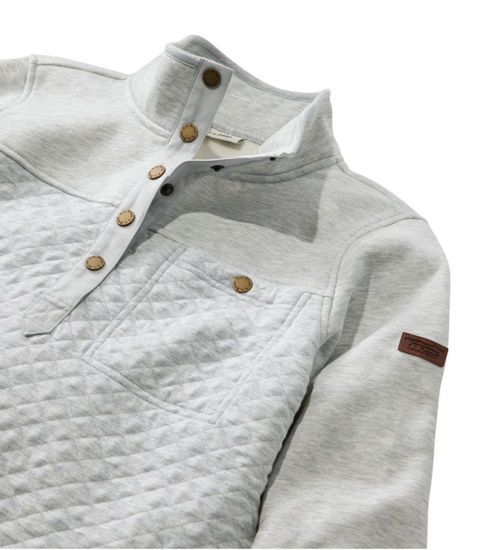 Mockneck Tunic Women's Quilted Sweatshirt