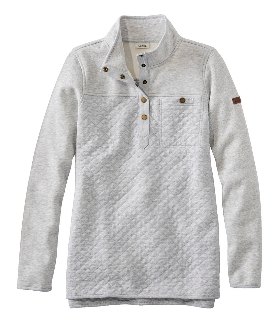 Mockneck Tunic Women's Quilted Sweatshirt