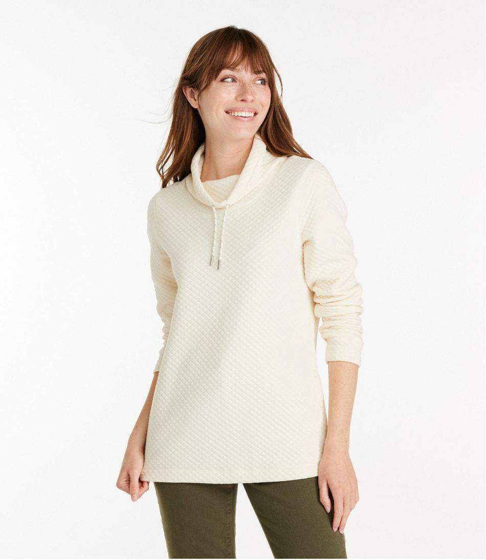 Women's SoftLight Quilted Top Funnelneck Pullover