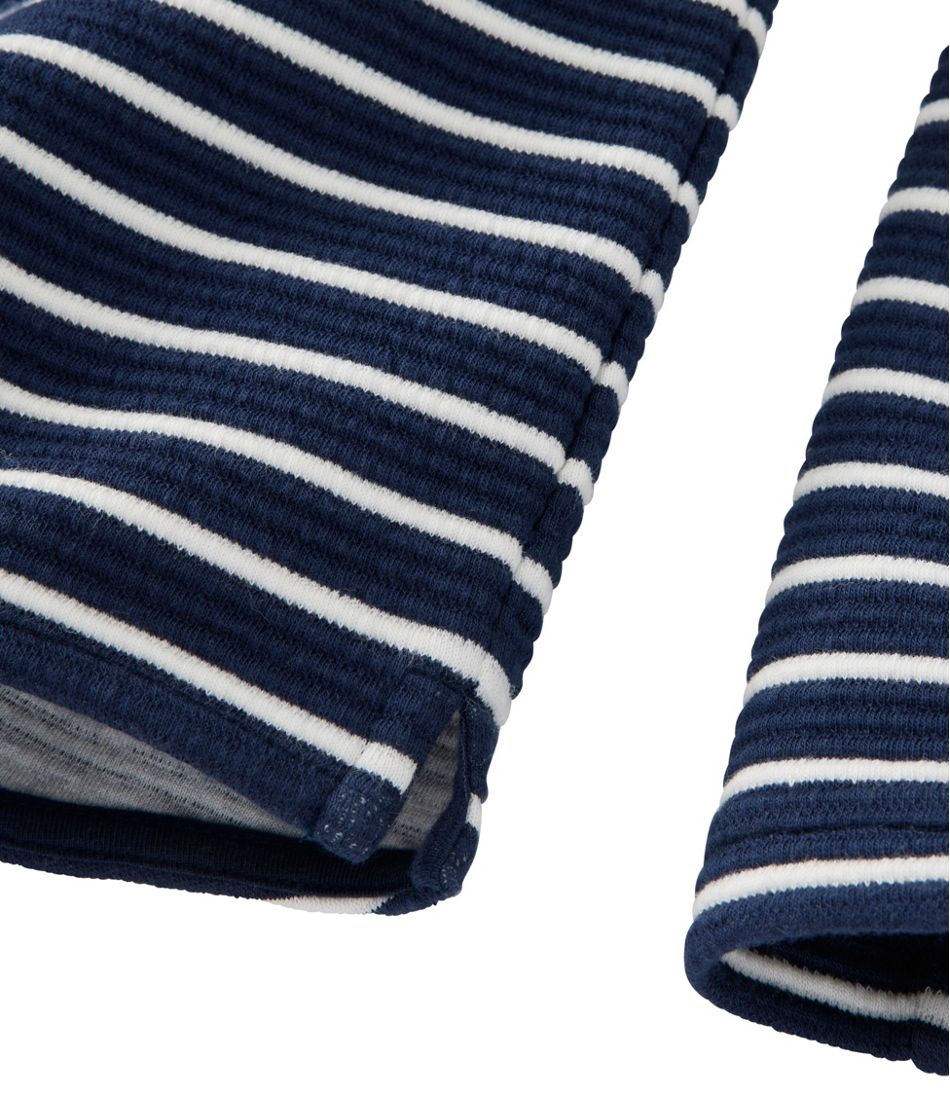 Women's Lakewashed Double-Knit Quarter-Snap Stripe