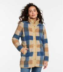 Women's Bean's Sherpa Fleece Coat Print