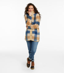 Women's Bean's Sherpa Fleece Coat Print