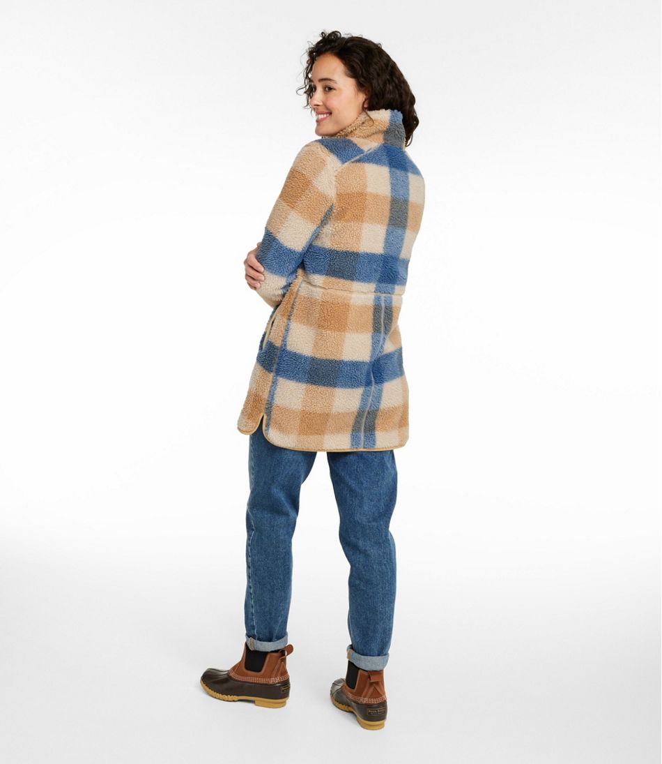 Women's Bean's Sherpa Fleece Coat Print