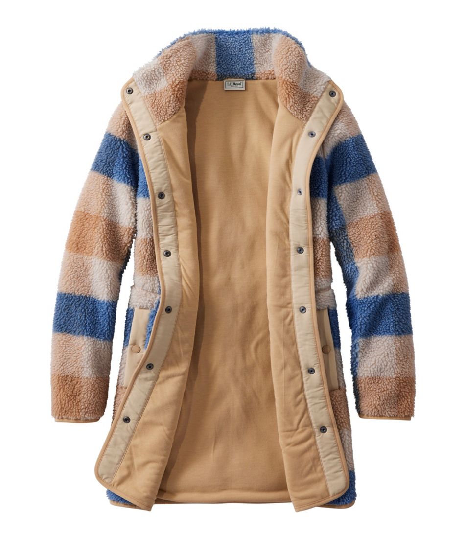 Women's Bean's Sherpa Fleece Coat Print