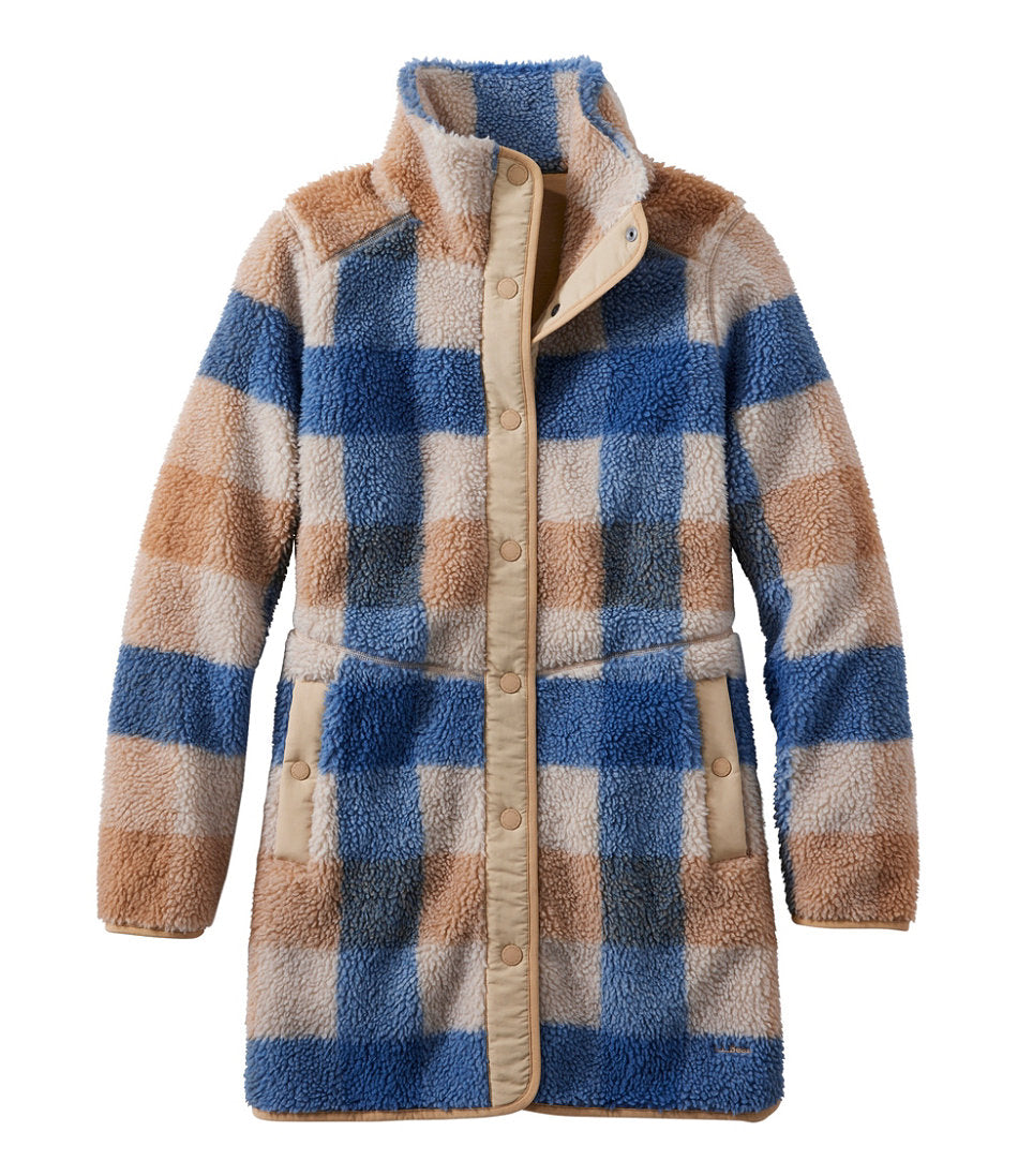 Women's Bean's Sherpa Fleece Coat Print