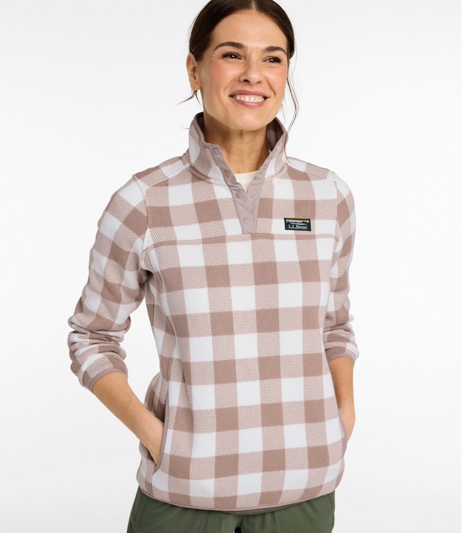 Print Women's L.L.Bean Sweater Fleece Pullover